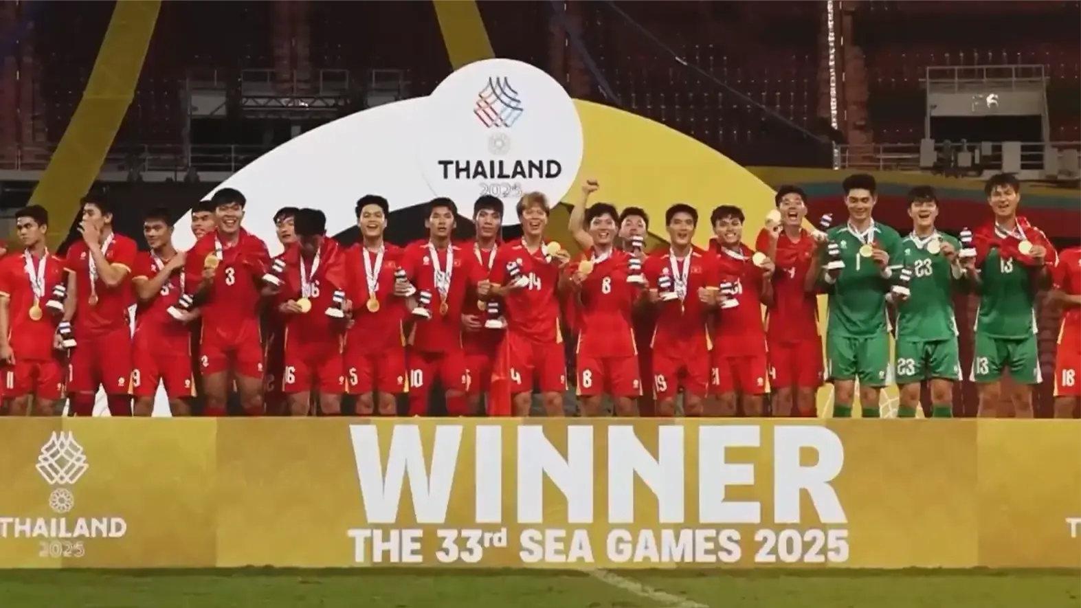 Lời chúc mừng năm mới 2026 của ĐT U23 Việt Nam